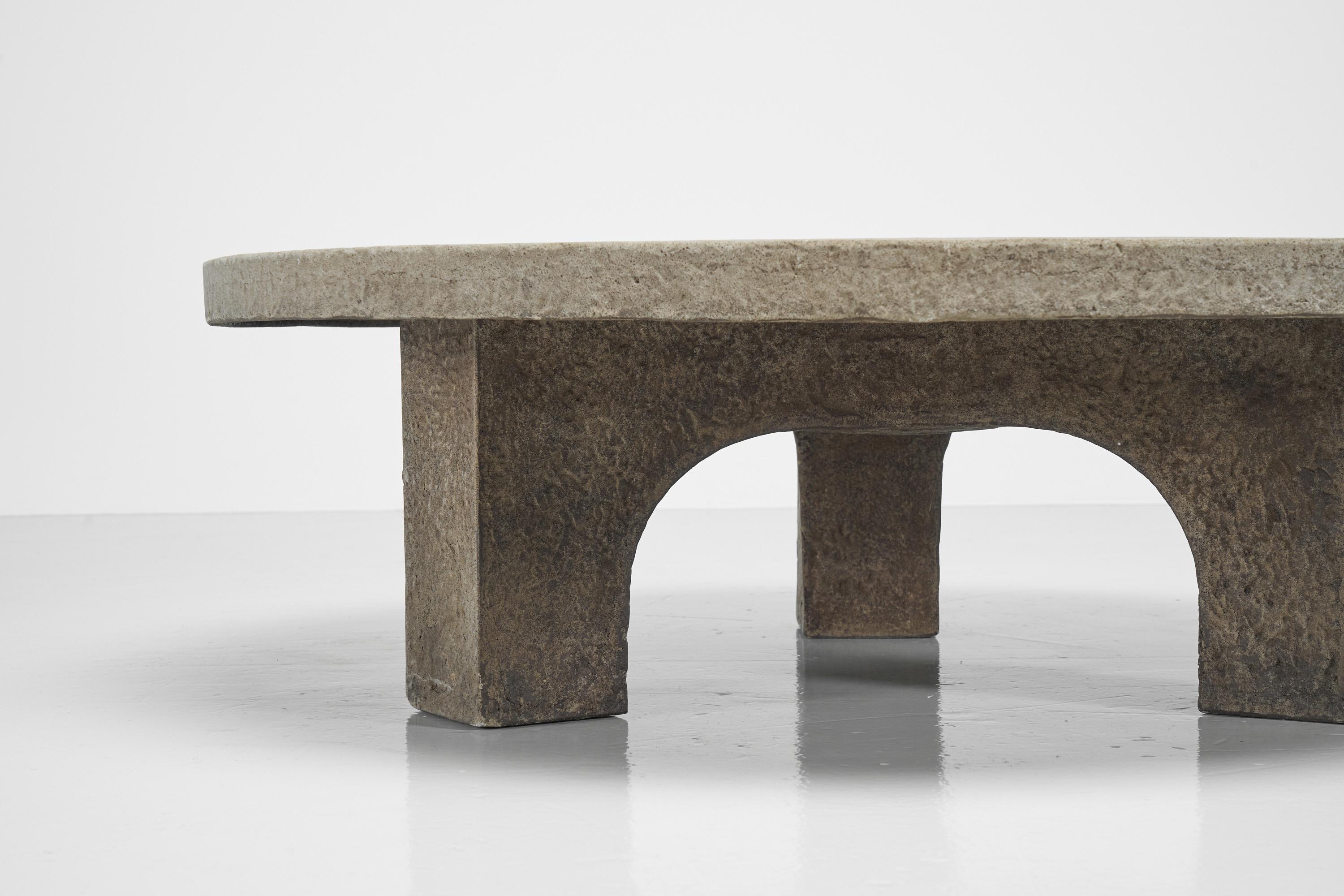 Mid-Century Modern Brutalist Stone Coffee Table the Netherlands, 1970