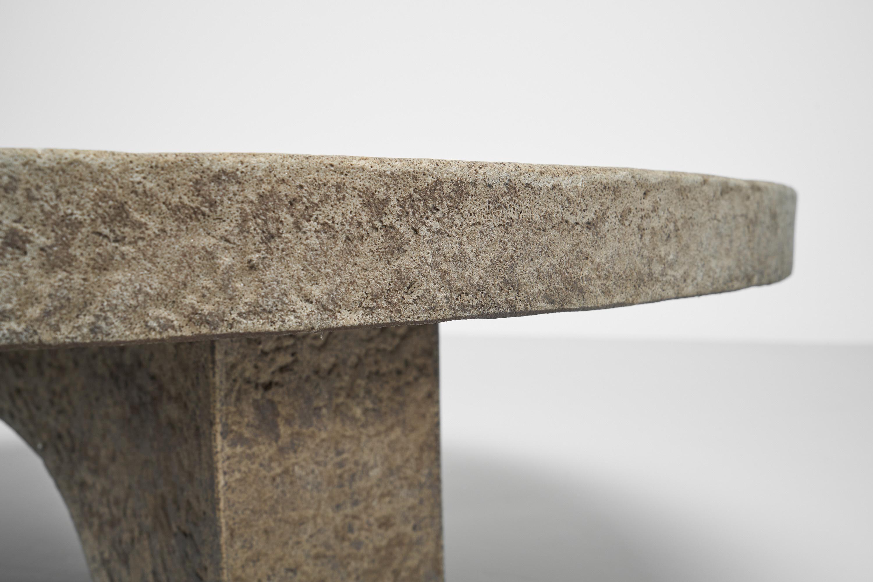 Dutch Brutalist Stone Coffee Table the Netherlands, 1970