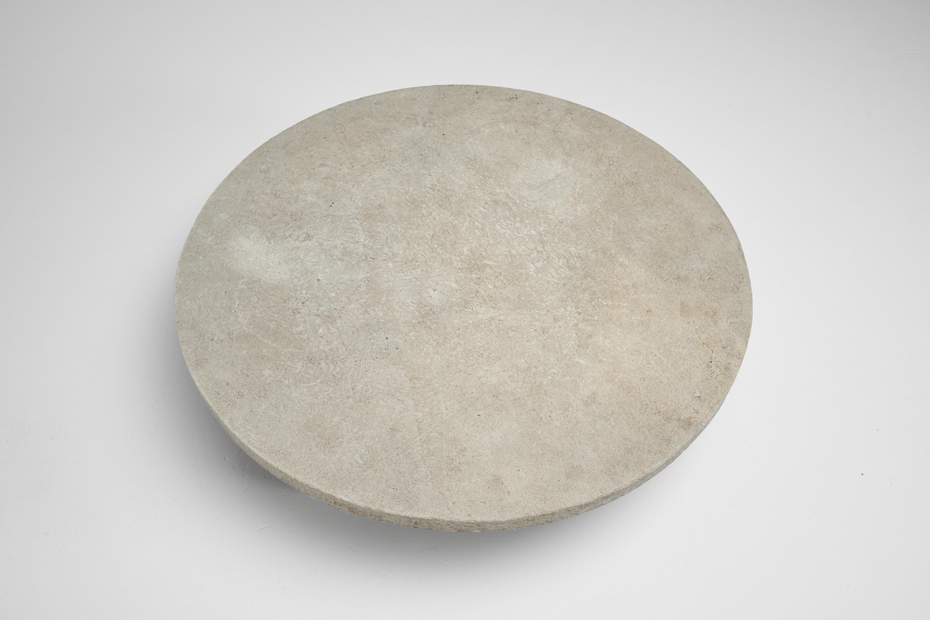 Cast Stone Brutalist Stone Coffee Table the Netherlands, 1970