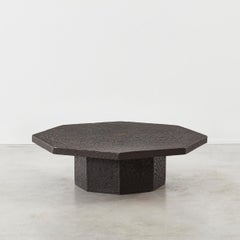 Brutalist Stone-Esque Octagonal Coffee Table, Netherlands, 1970s