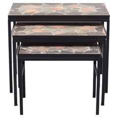 Brutalist Stone Nesting Tables, 1960s