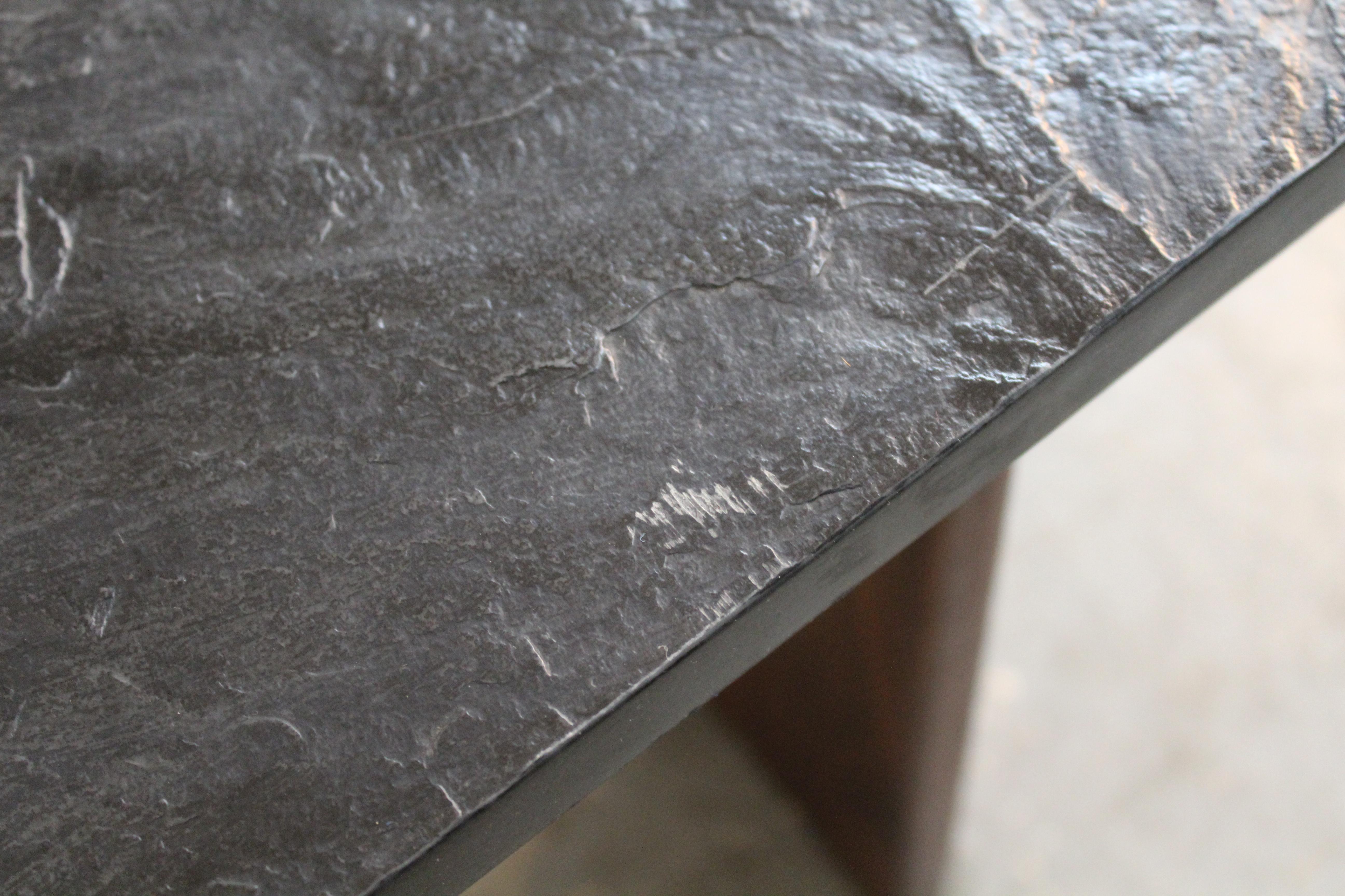 Brutalist Stone Top Table by Adrian Pearsall for Craft Associates For Sale 9