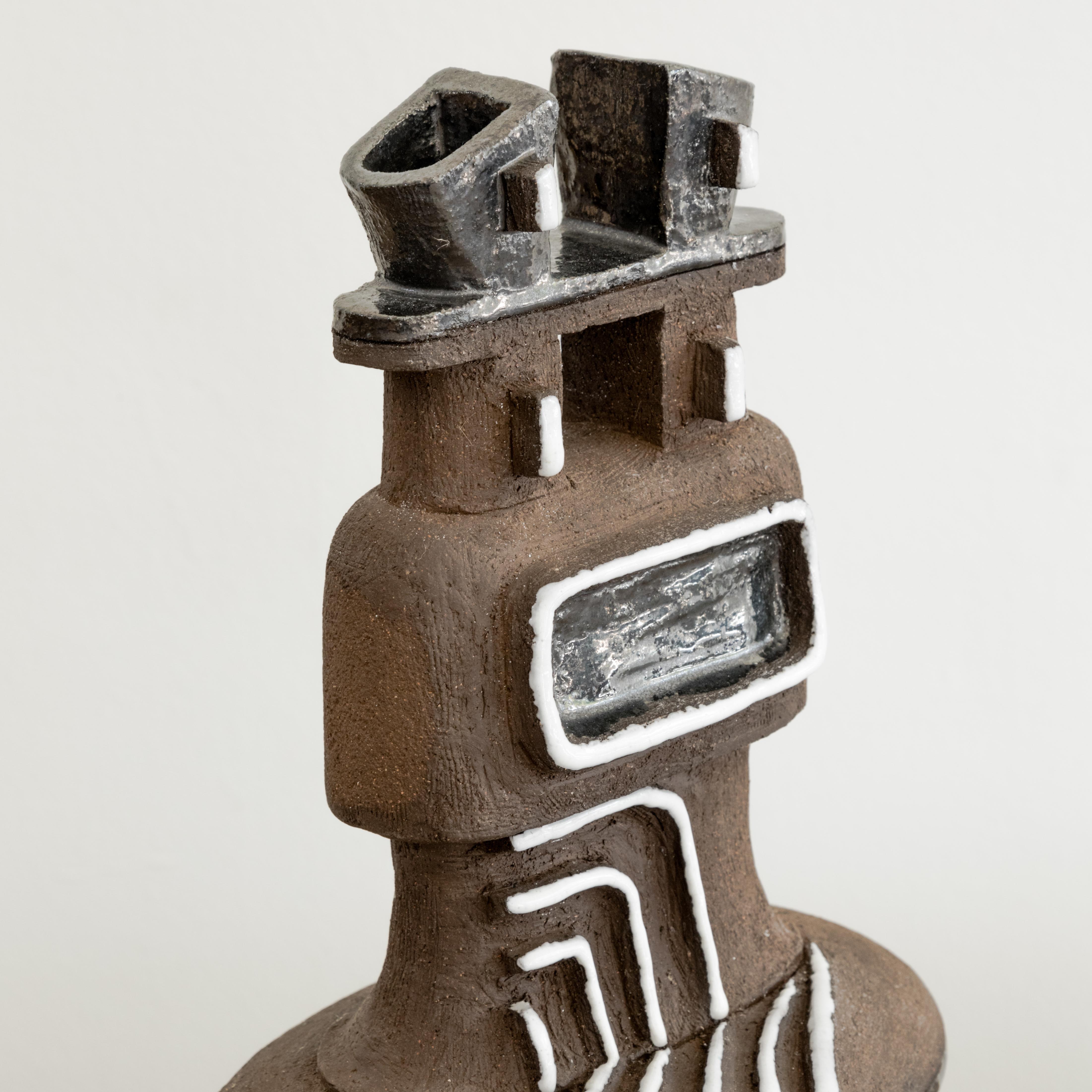 Grès porcellanato Scultura brutalista in gres in vendita