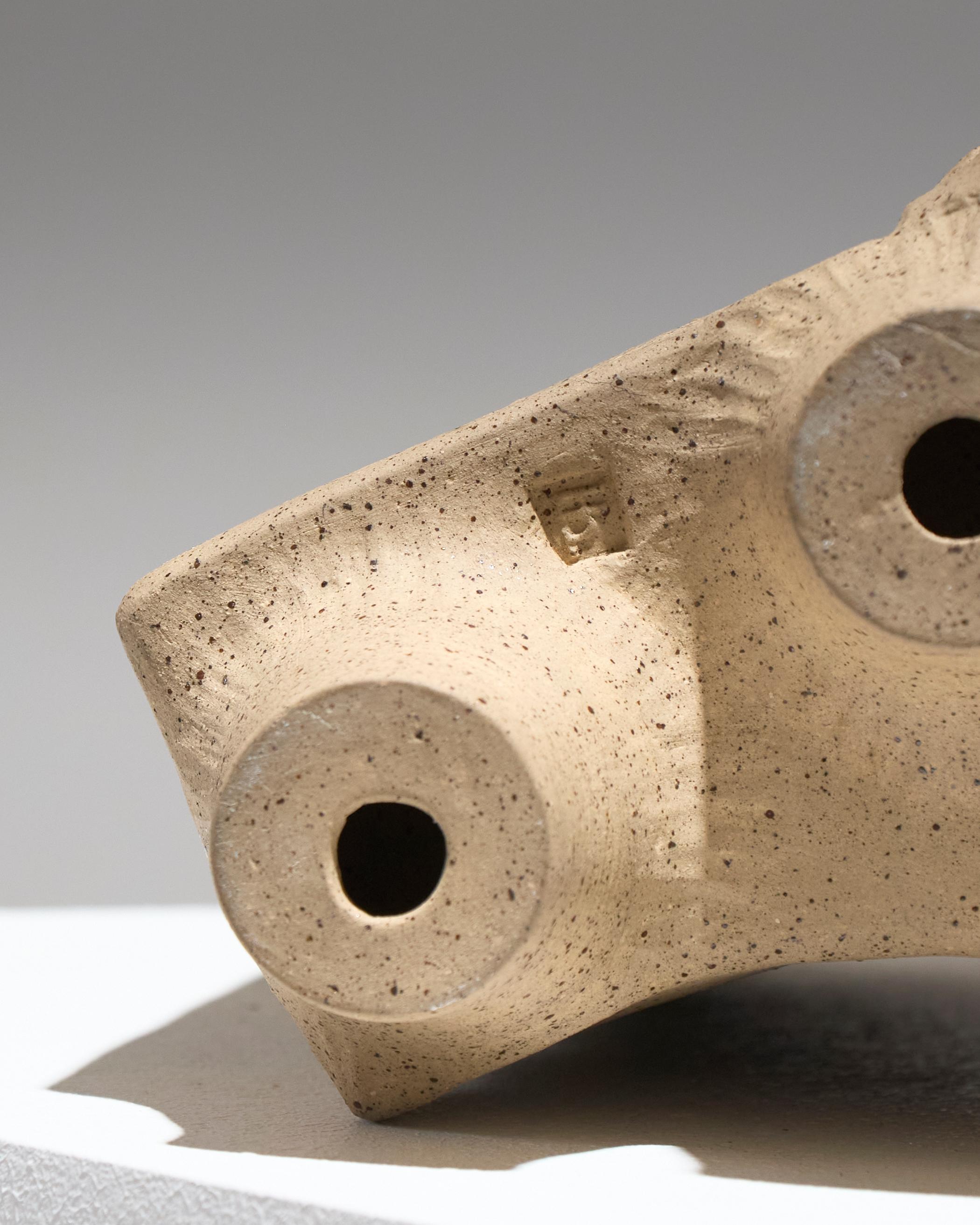 Brutalist Stoneware Soliflore, 1960s For Sale 4
