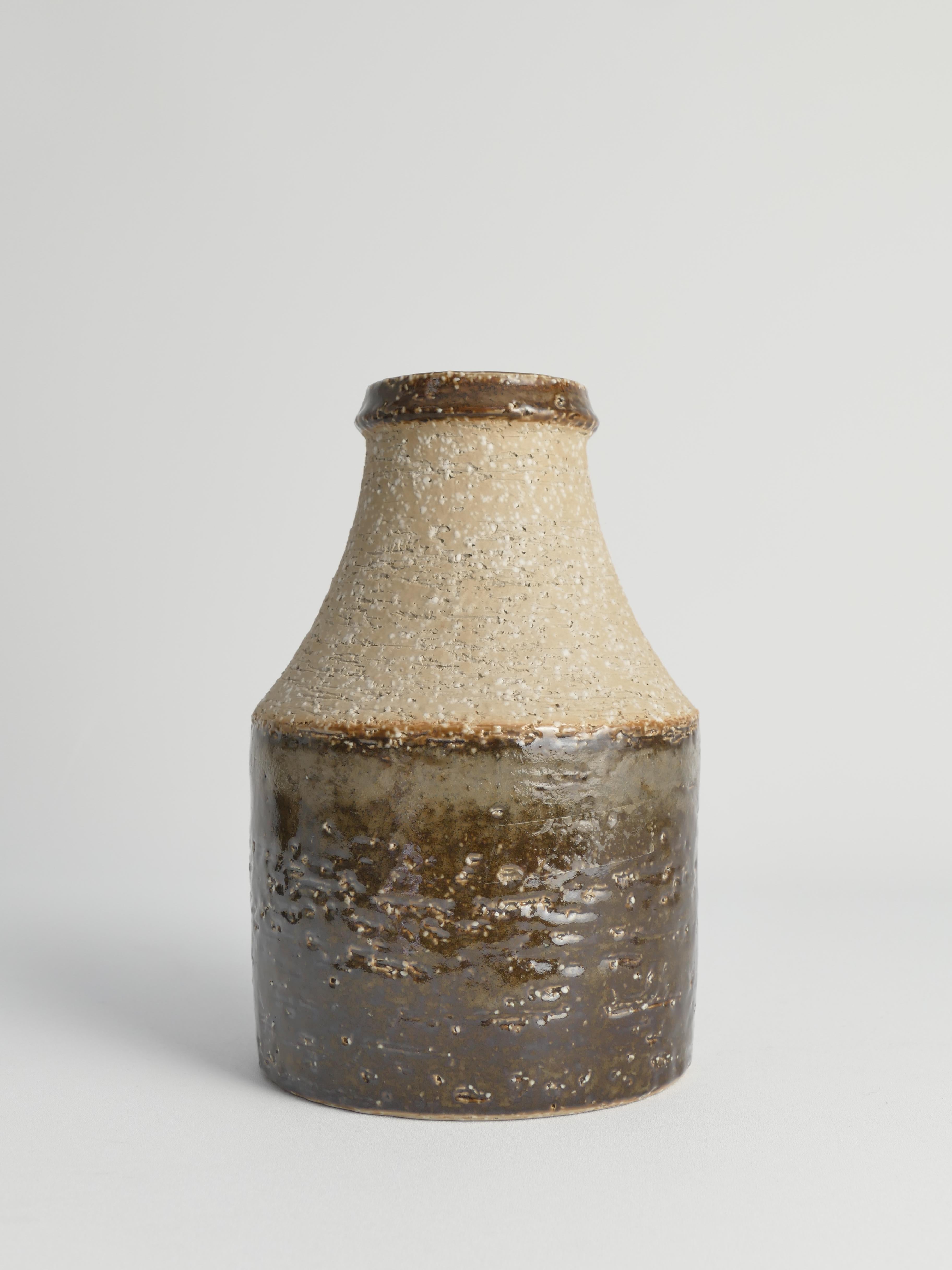 Brutalist Stoneware Vases by Hertha Bengtson for Rörstrand, 1960's, Set of 3 For Sale 9
