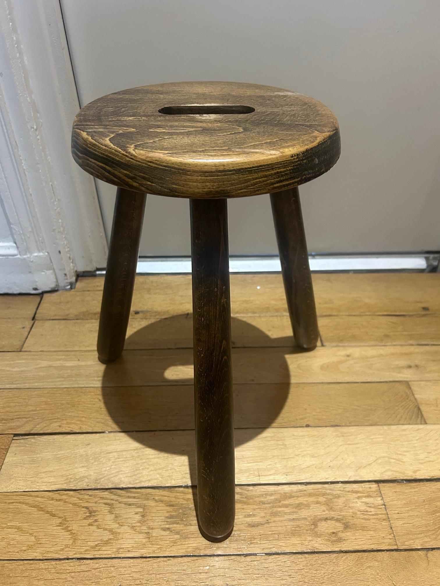 brutalist stool In Good Condition For Sale In Brooklyn, NY