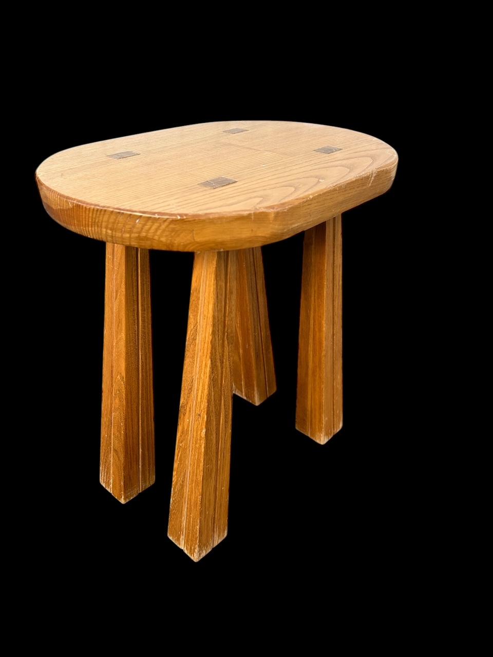 brutalist stool from the 1970's In Good Condition For Sale In Brooklyn, NY