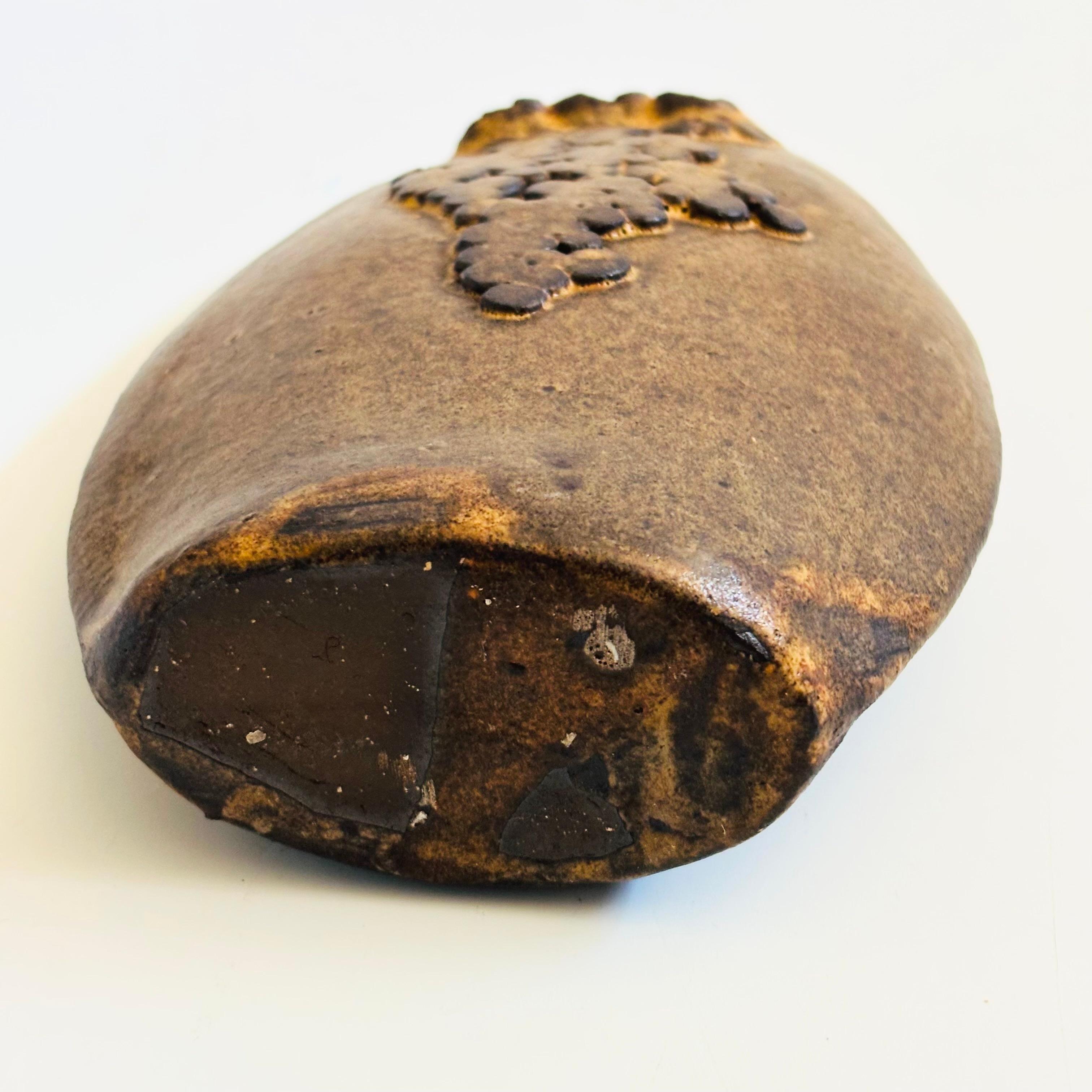 Jarrón Capullo Brutalista Studio Pottery en venta 5