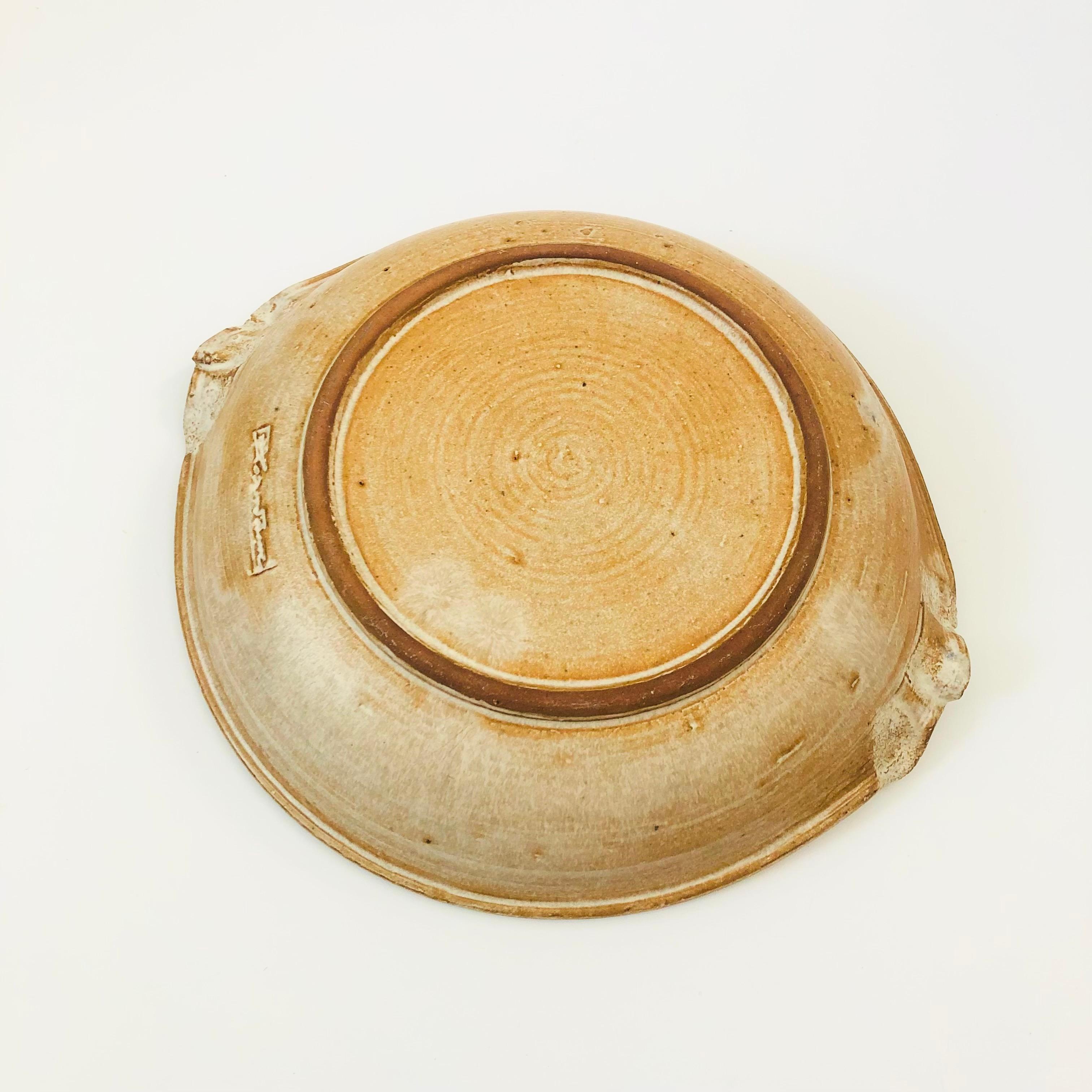 Brutalist Studio Pottery Tray For Sale 1