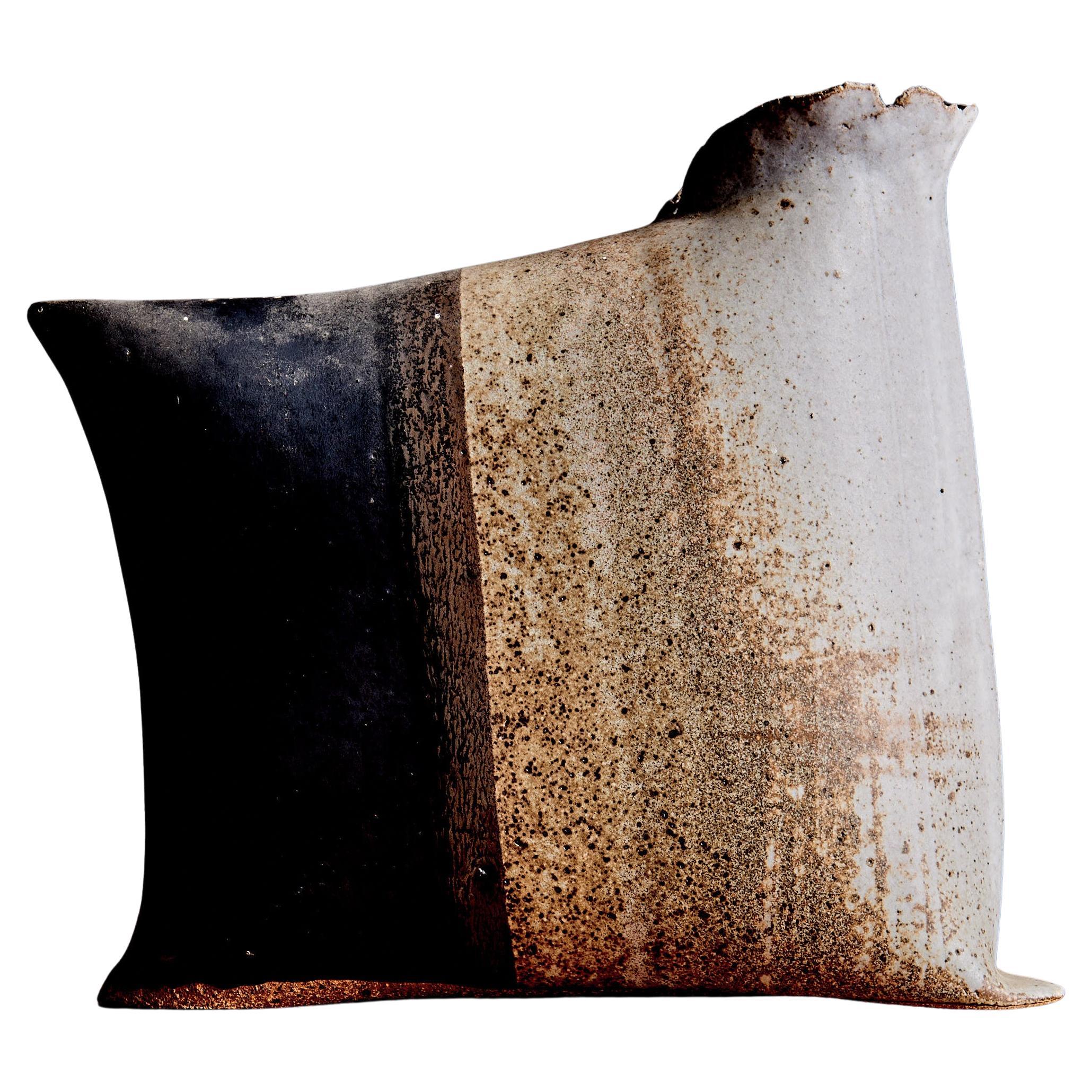 Brutalist Studio Pottery Vase by The Terry Pottery USA, 1970s en venta