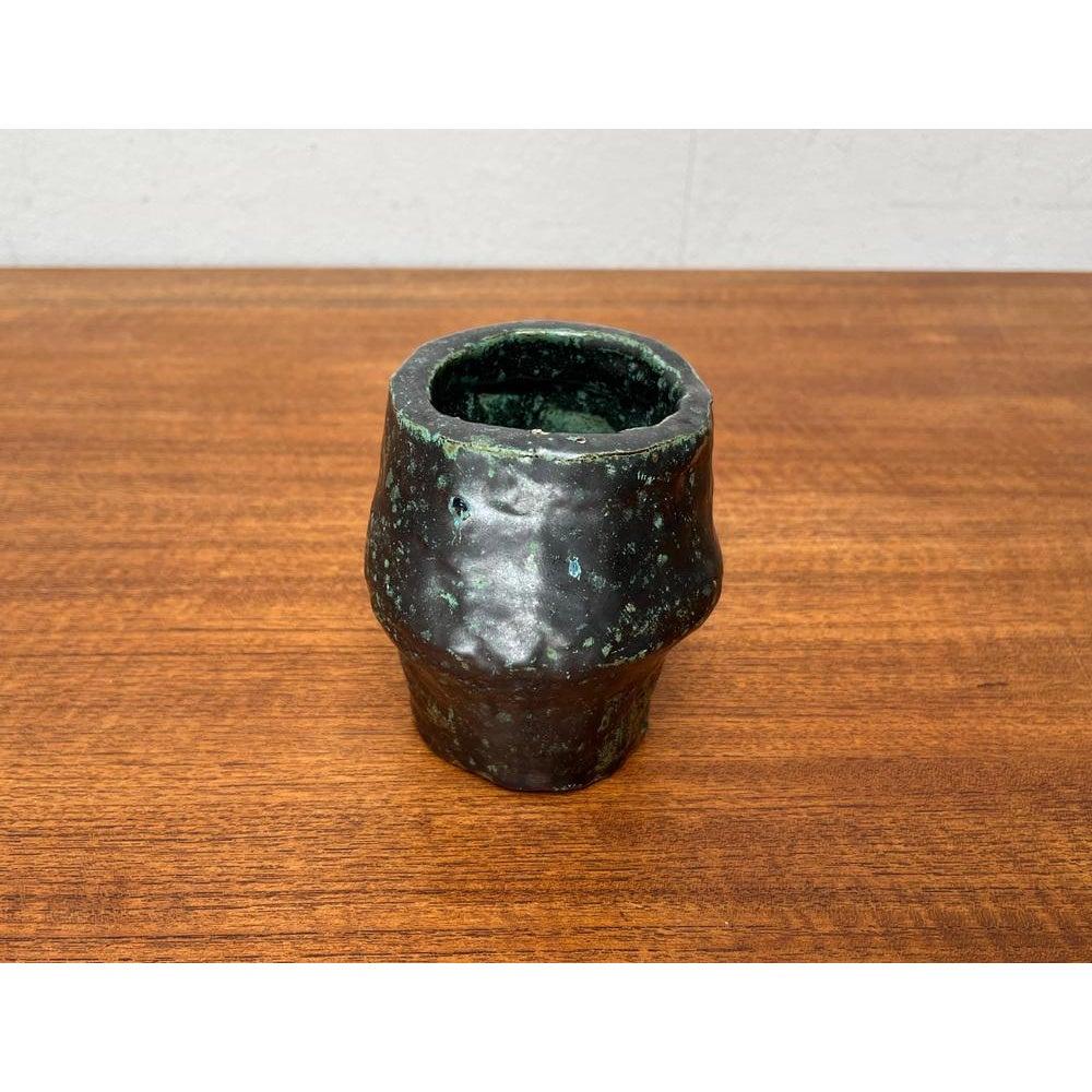 20th Century Brutalist Studio Pottery Vase, Germany, 1980s For Sale