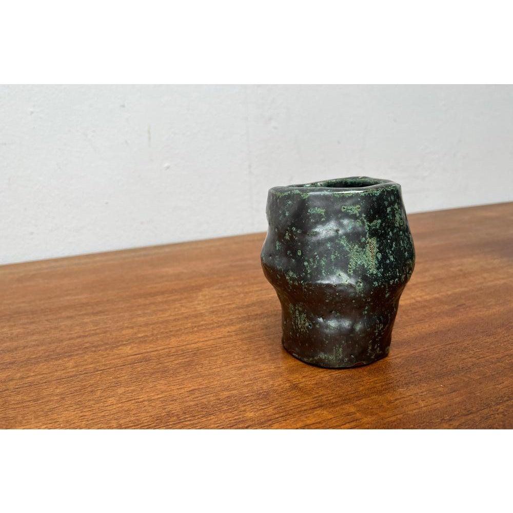 Ceramic Brutalist Studio Pottery Vase, Germany, 1980s For Sale