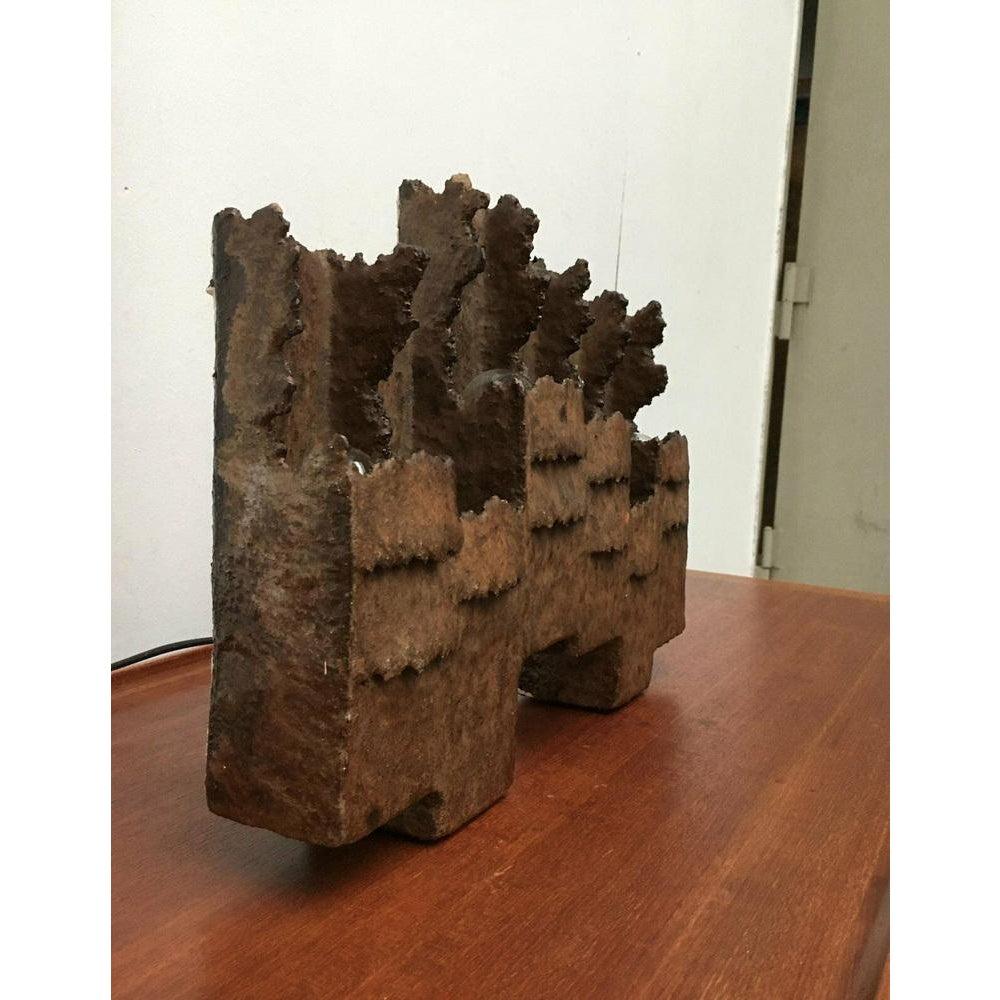 Brutalistische Studio Pottery Wandleuchte im Angebot 7