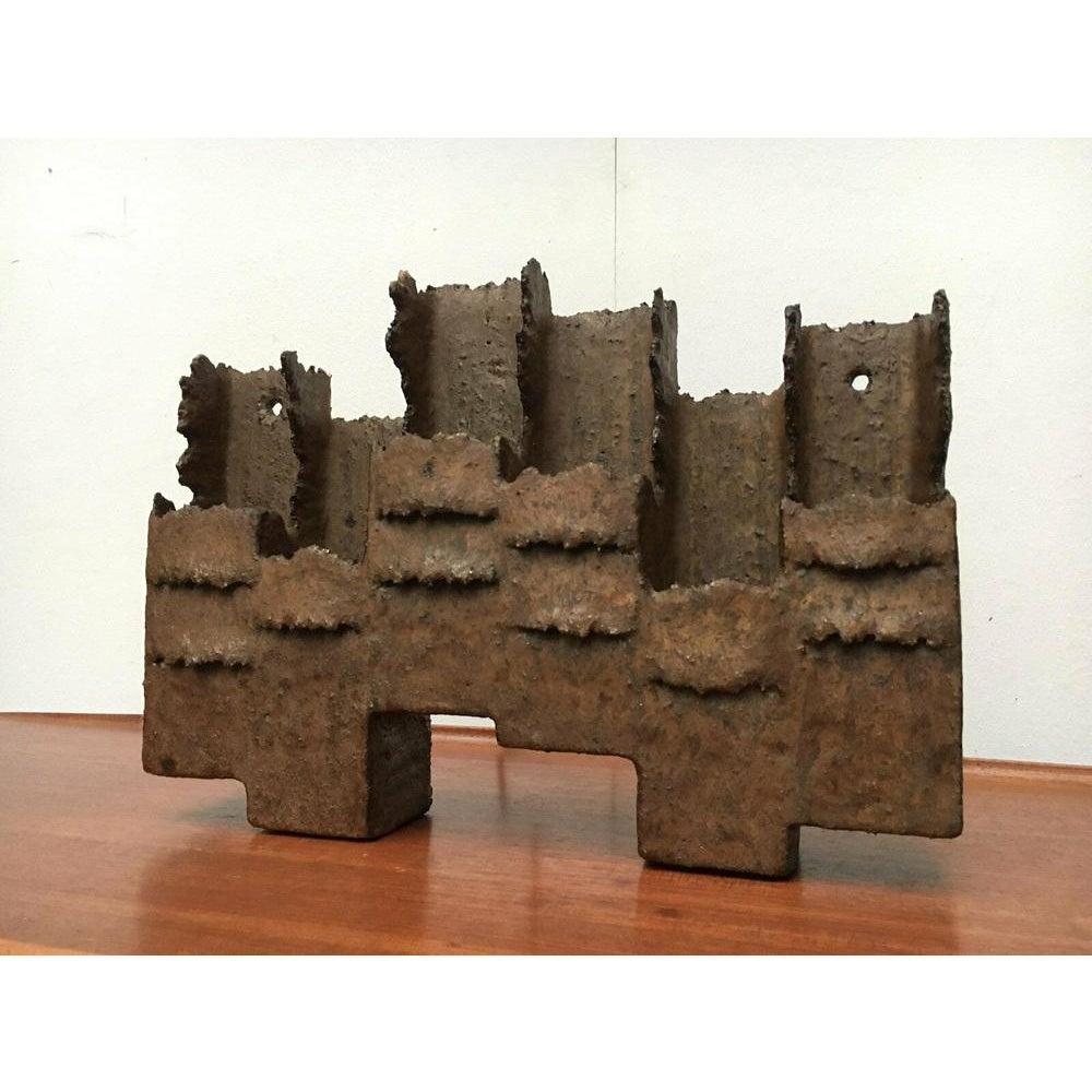 Brutalistische Studio Pottery Wandleuchte im Angebot 8
