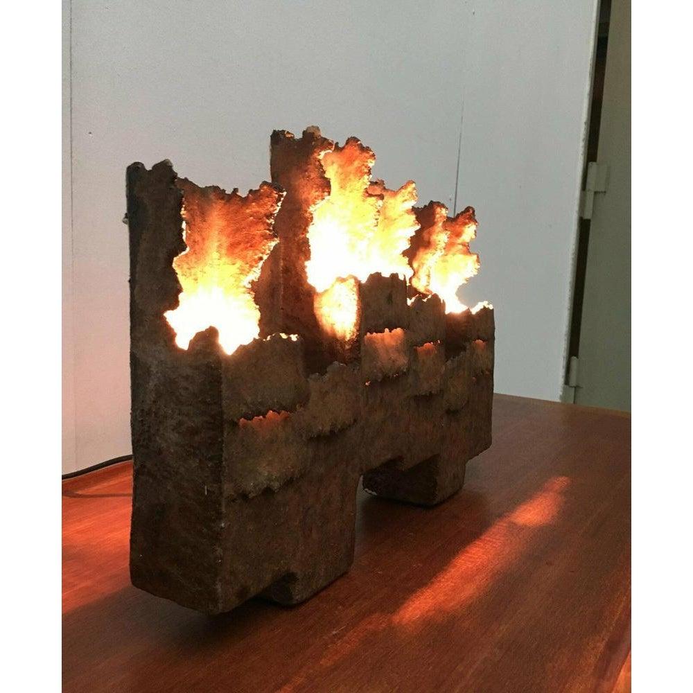 Brutalistische Studio Pottery Wandleuchte im Angebot 9