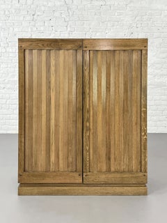 Brutalist Style and De Coene Design Wooden Dry Bar Cabinet