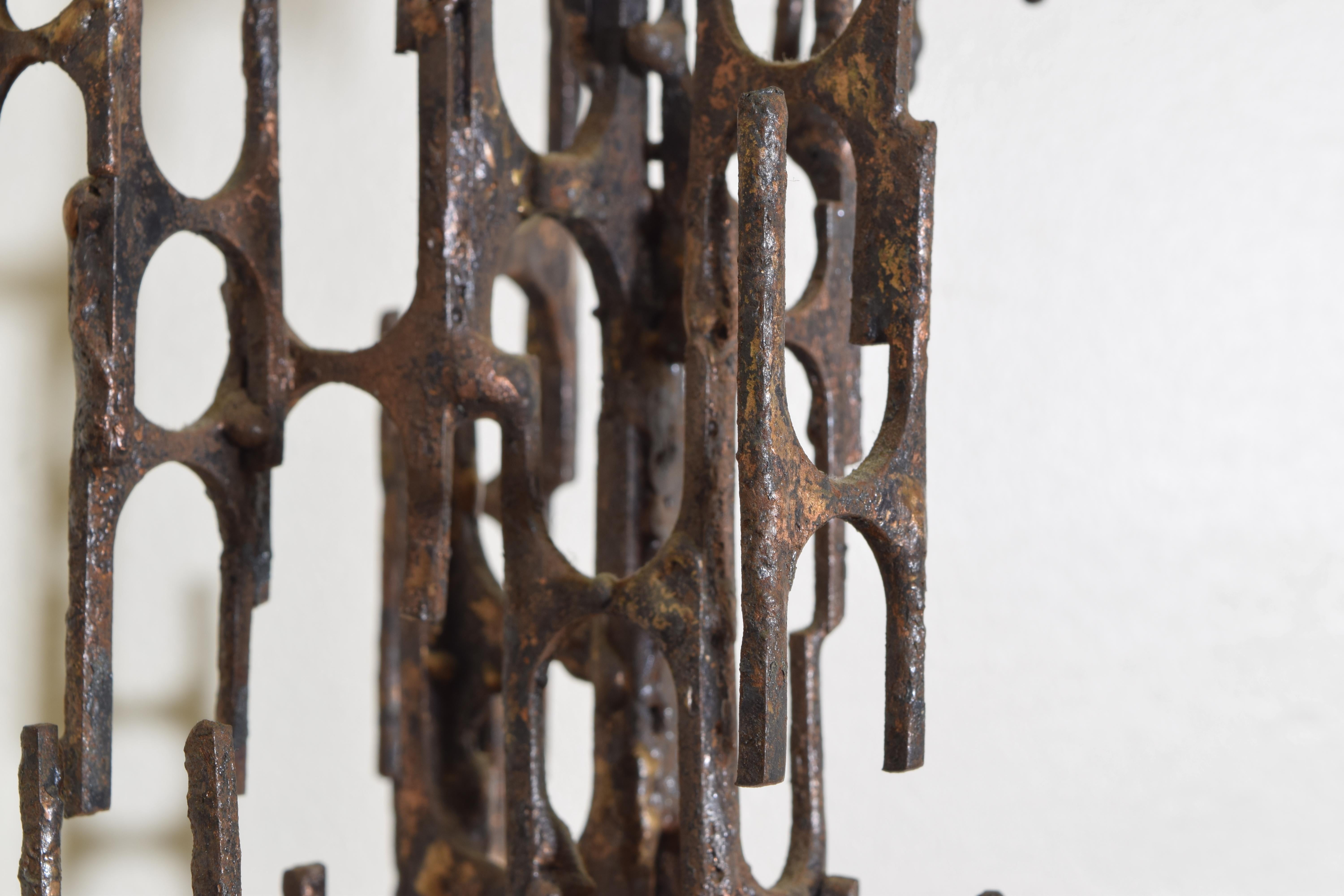 Brutalist Style Bronze Sculpture, Signed P. Marshall 3
