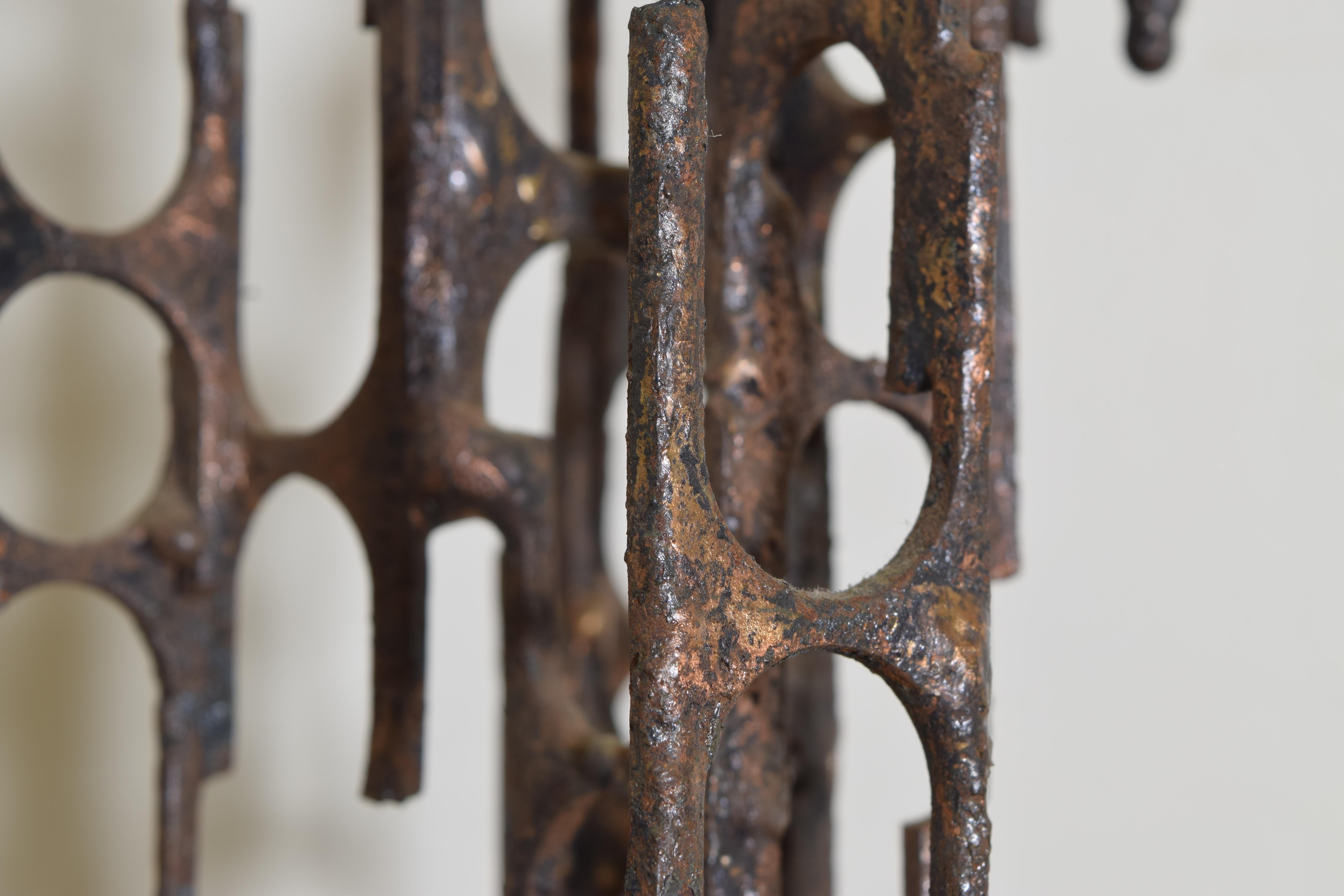 Brutalist Style Bronze Sculpture, Signed P. Marshall 4