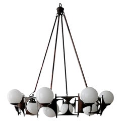  Brutalist Style Chandelier Lamp / Radius of 100 / Fom the 1950s