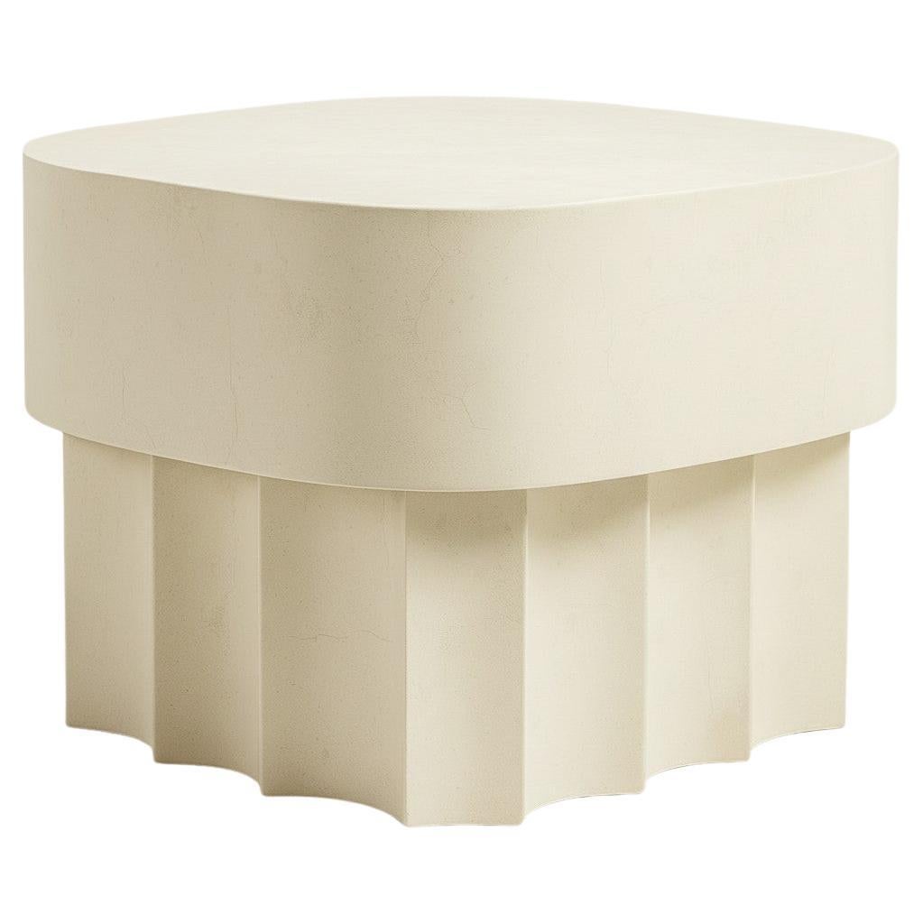 Brutalist Style Coffee Table In Aged Plastered Finish By José Castro en vente