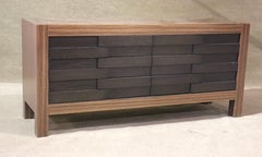 Brutalist Style Ebony Macassar Dresser