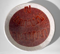 Brutalist Style French Porcelain Stoneware Centerpiece