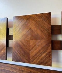 Brutalist style full or queen headboard