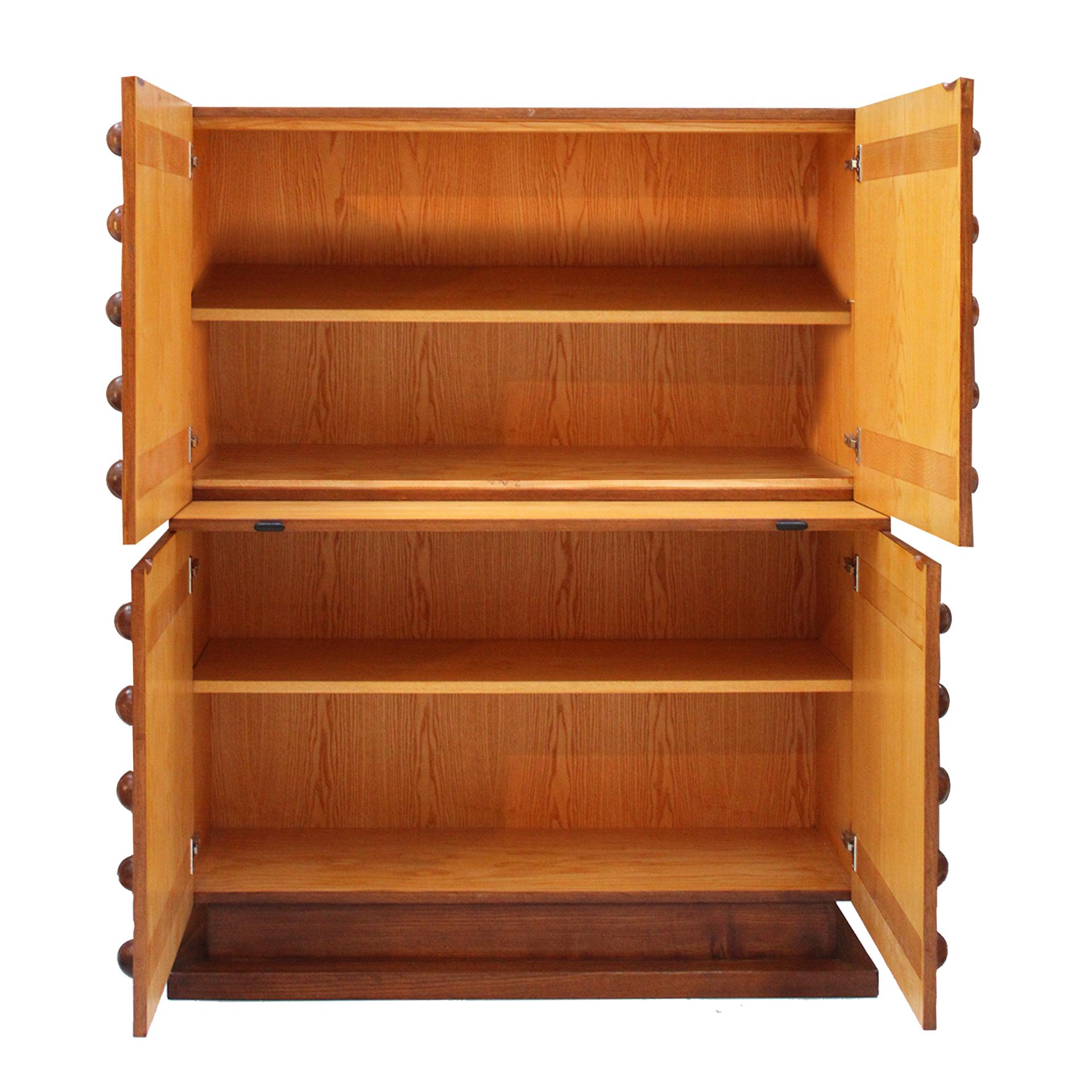 Barra Seca Italiana de Estilo Brutalista de Madera de Roble, Armario para Bebidas en Bueno estado para la venta en Madrid, ES