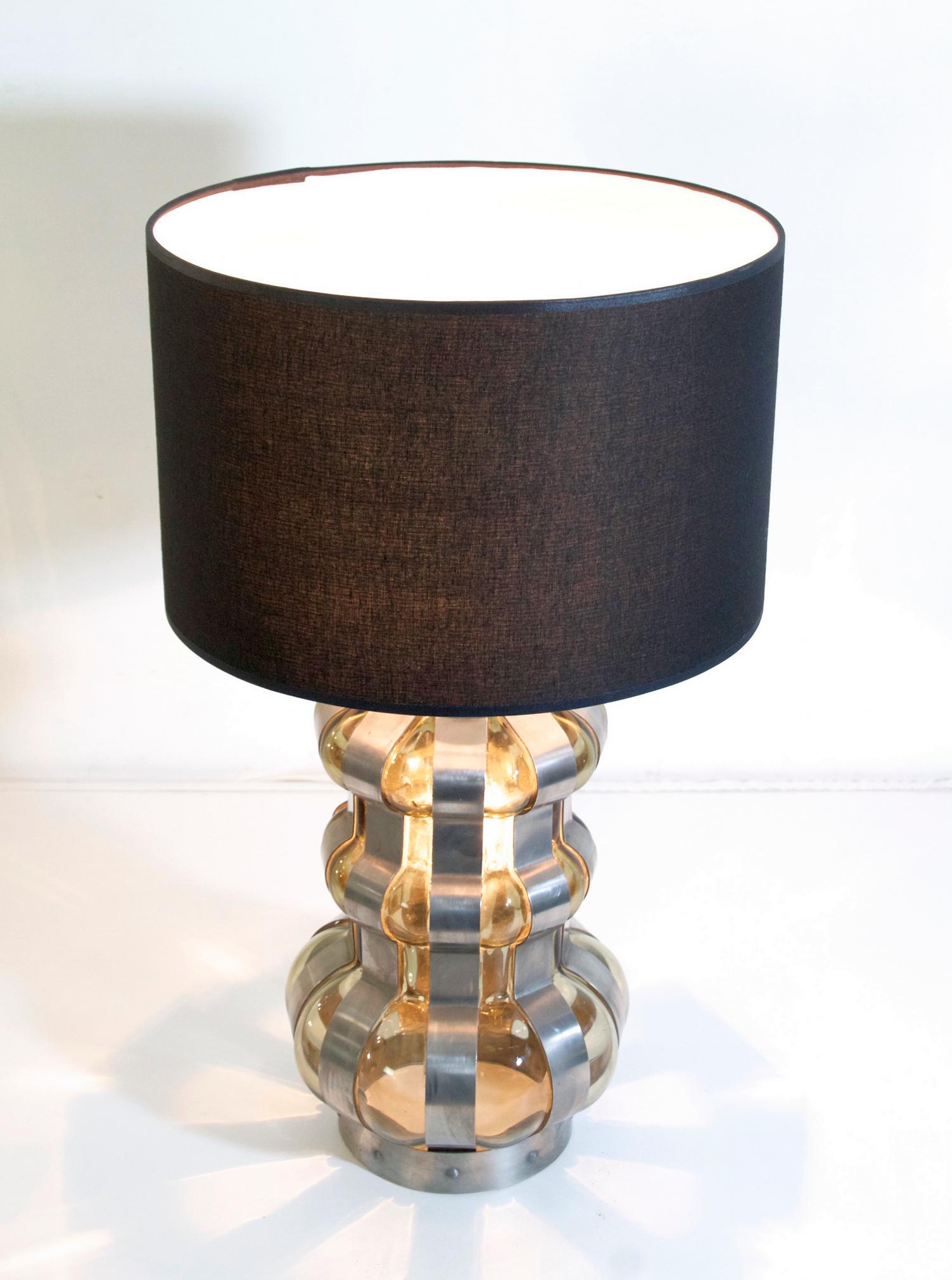 20th Century Brutalist Style Italian Table Lamp, 1960s For Sale