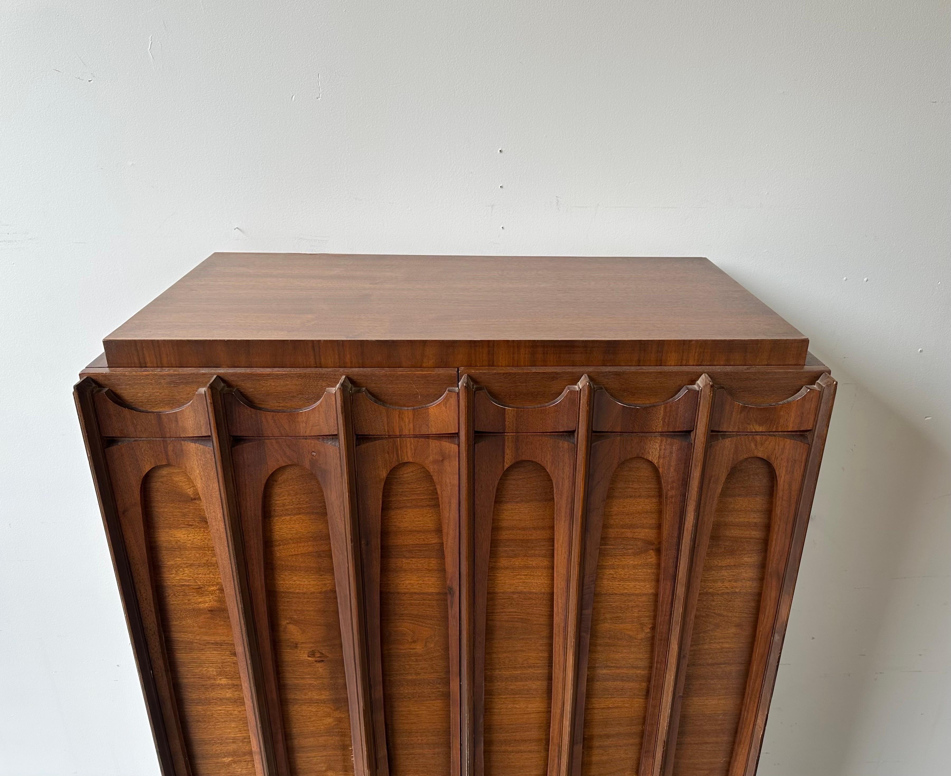 American Brutalist Style MCM Dresser from the Tobago Series