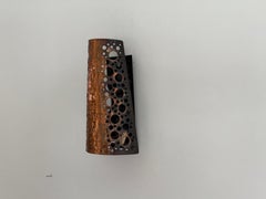 Brutalist Style Metal Single Wall Sconce, 1970s, Germany