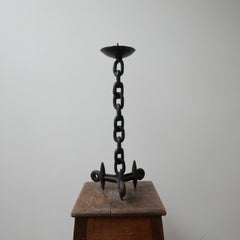 Brutalist Style Midcentury Chain Candlestick
