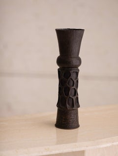 Brutalist Style Trench Art Vase