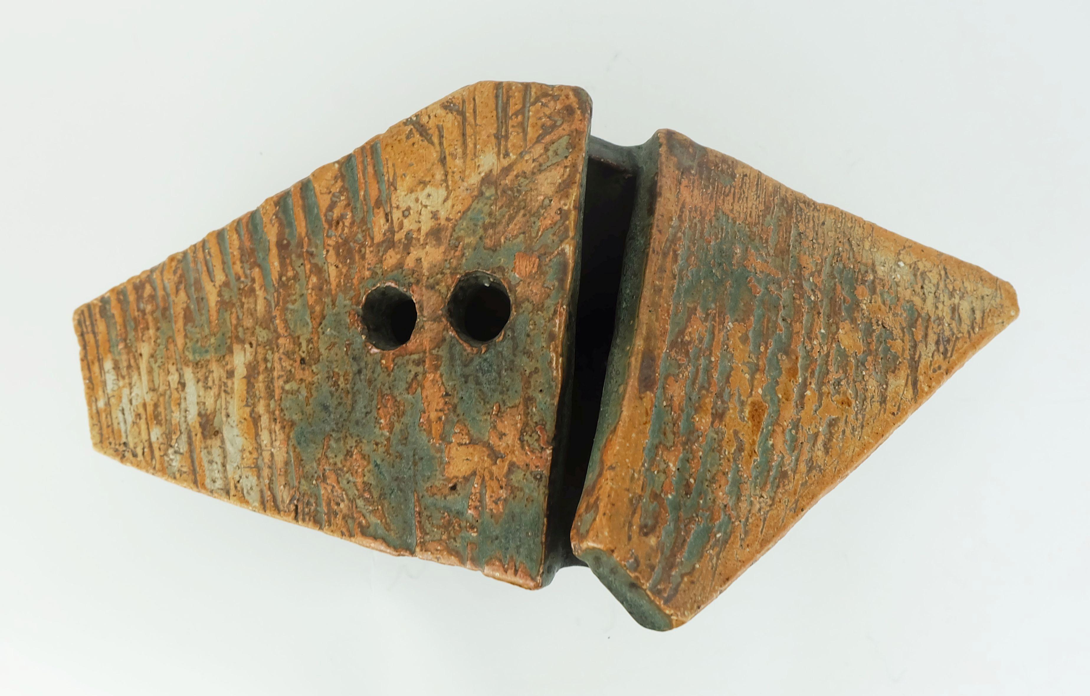 brutalist style VASE ceramic object robert sturm 1970s studio pottery For Sale 2
