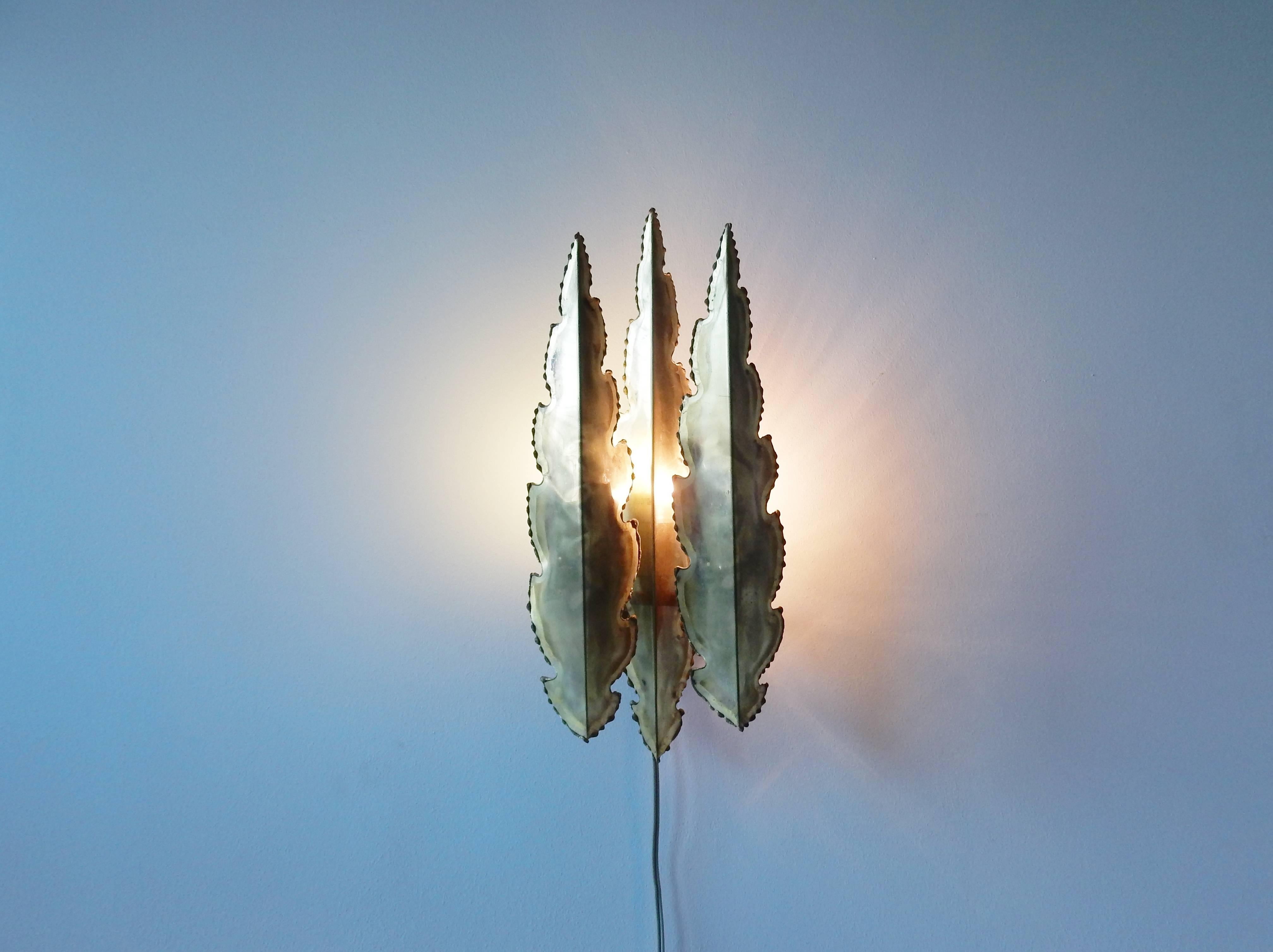 Brutalist Style Wall Lamp by Holm Sørensen & Pedersen Belysning, Denmark In Good Condition In Steenwijk, NL