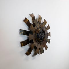 Lámpara de pared Brutalista Sunburst - Felipe Delfinger (ca. 1970)