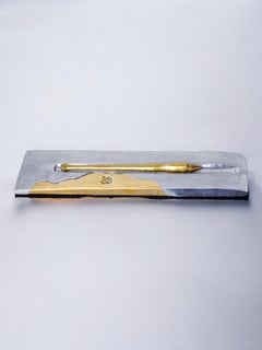 Brutalist support and pencil by Art3, Spain, 1970