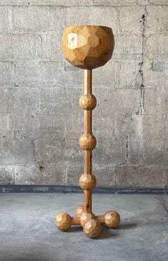 Brutalist Swedish Pine Plant Stand