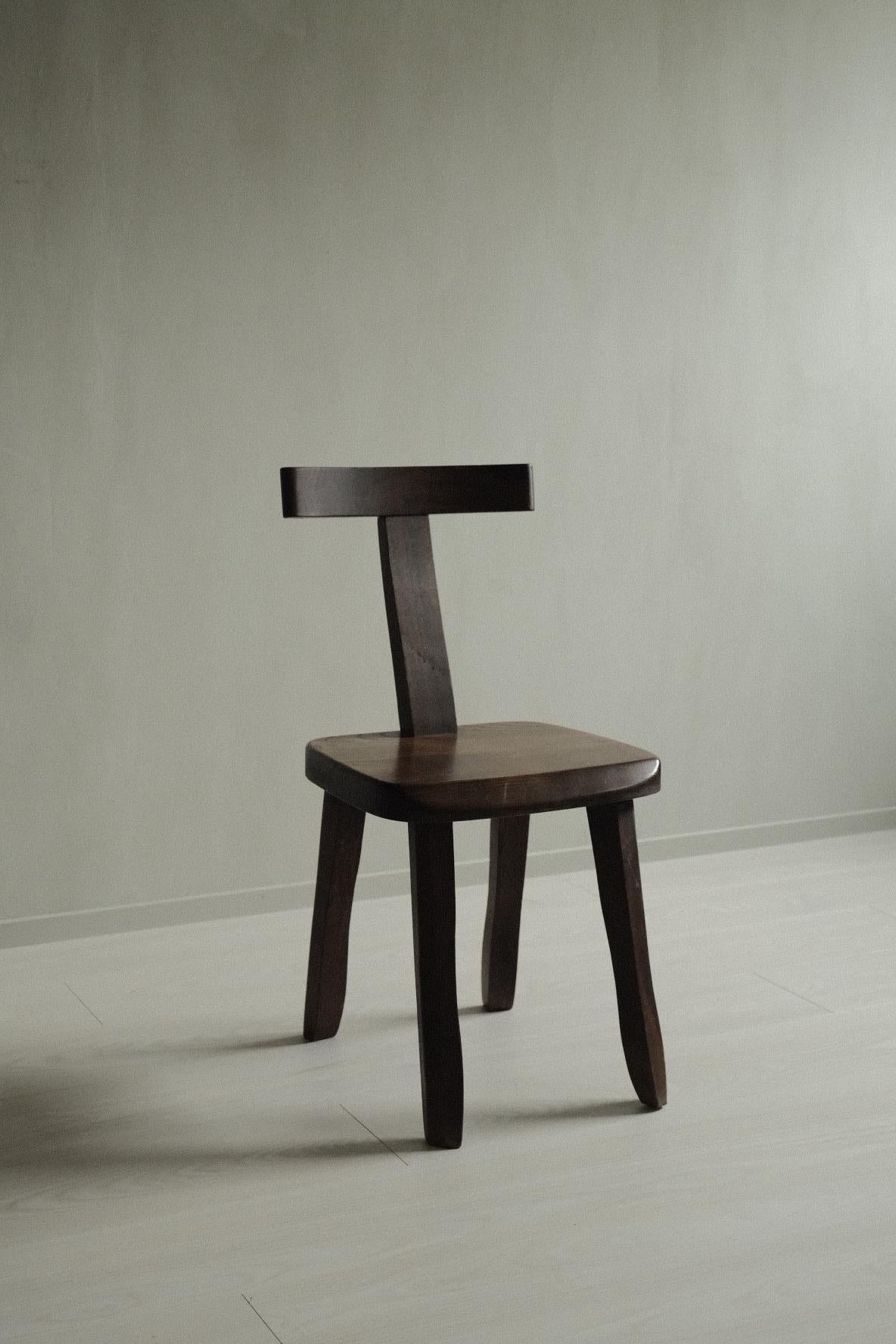 20th Century Brutalist T-Chair by Aranjou, France, C. 1960s