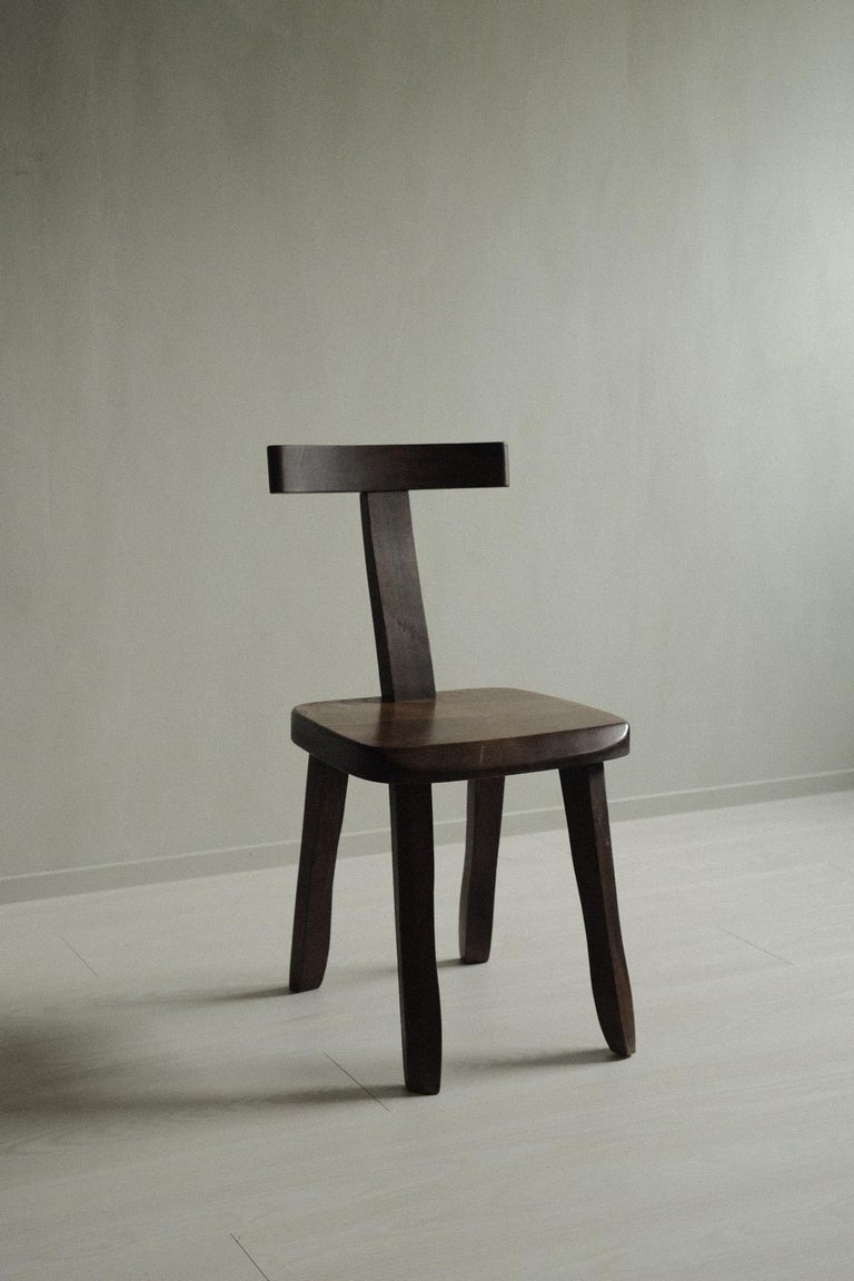 Brutalist T-Chair by Aranjou, France, C. 1960s at 1stDibs | t chair
