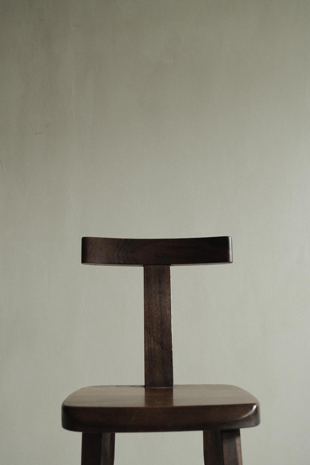 Brutalist T-Chair by Aranjou, France, C. 1960s 2