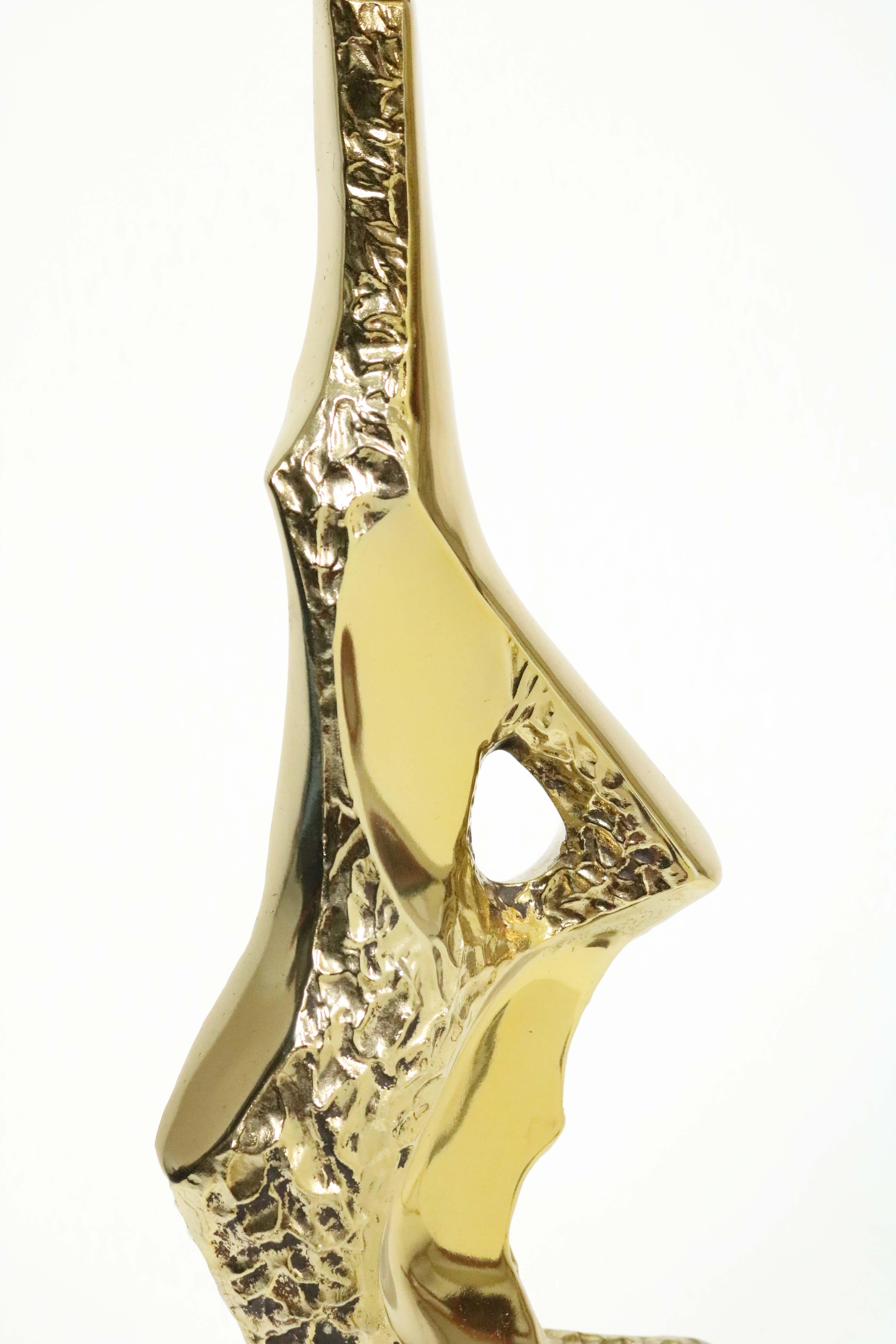 Mid-20th Century Richard Barr Brutalist Table Lamps for Laurel a la Maurizio Tempestini
