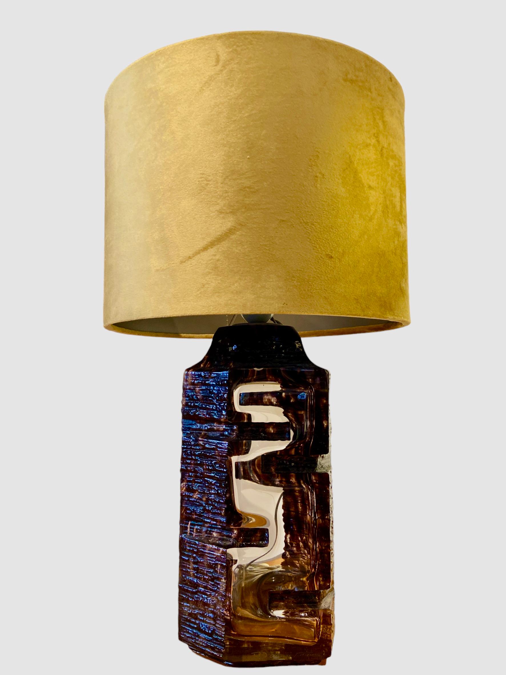 Brutalist table lamp by César Baldaccini For Sale 2