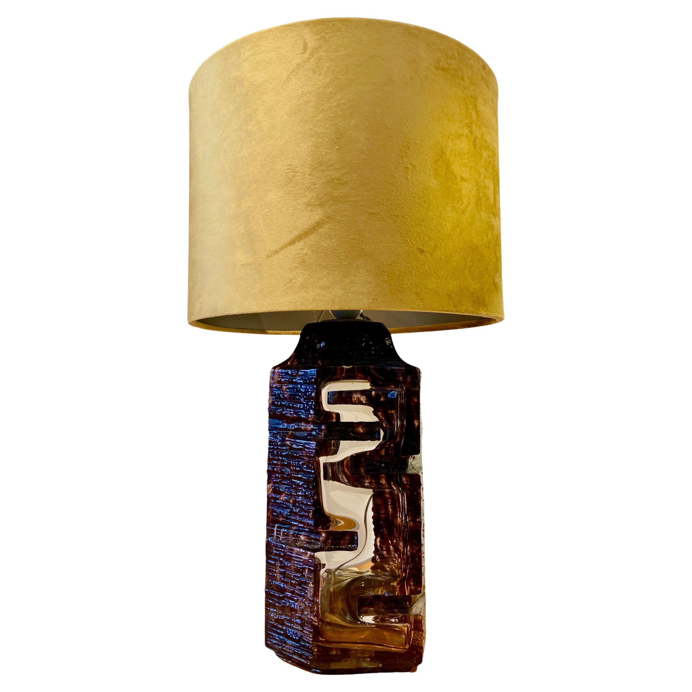 Brutalist table lamp by César Baldaccini