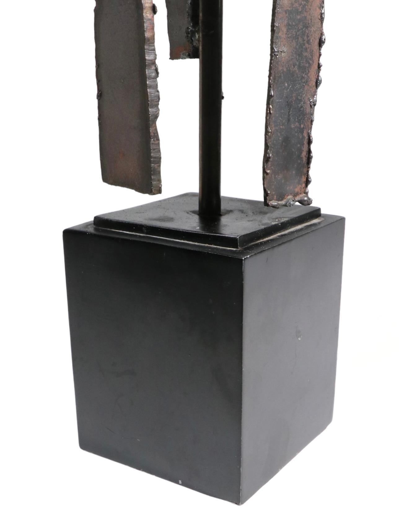 American Brutalist Table Lamp by Harry Balmer for the Laurel Lamp Company, ca. 1970's For Sale