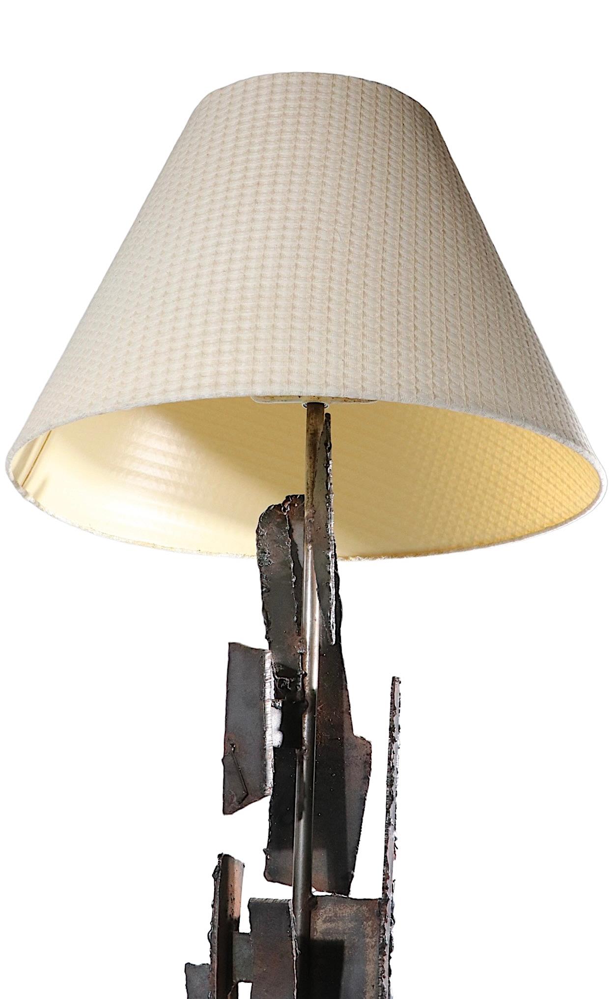 Tischlampe im Stil des Brutalismus von Harry Balmer für die Laurel Lamp Company, ca. 1970er Jahre (20. Jahrhundert) im Angebot