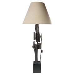 Lámpara de sobremesa Brutalista de Harry Balmer para Laurel Lamp Company, hacia la década de 1970