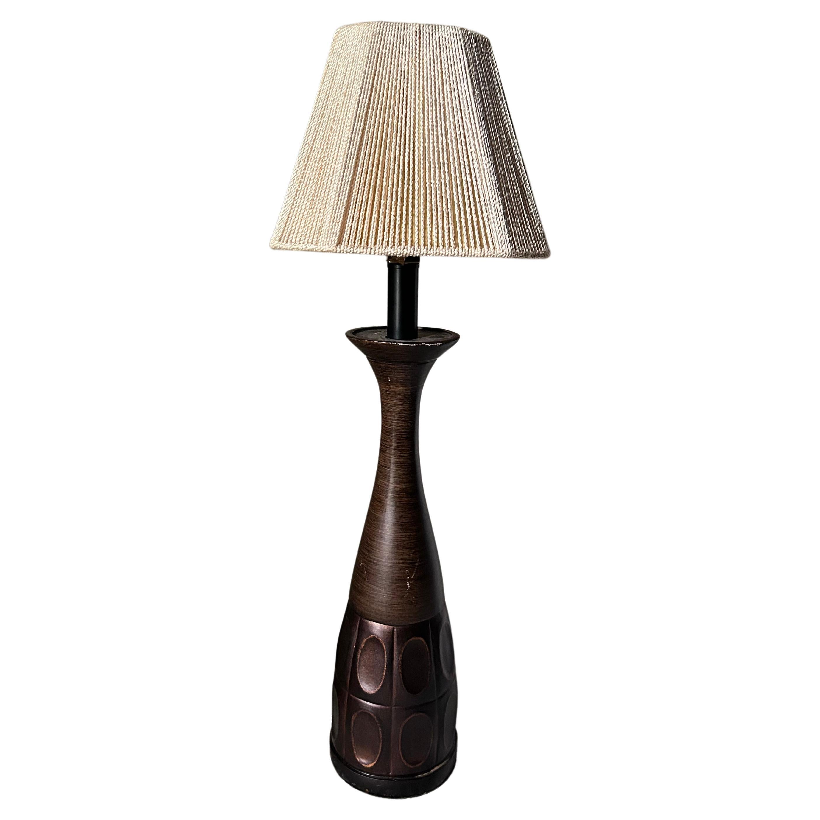 Brutalist Table Lamp For Sale