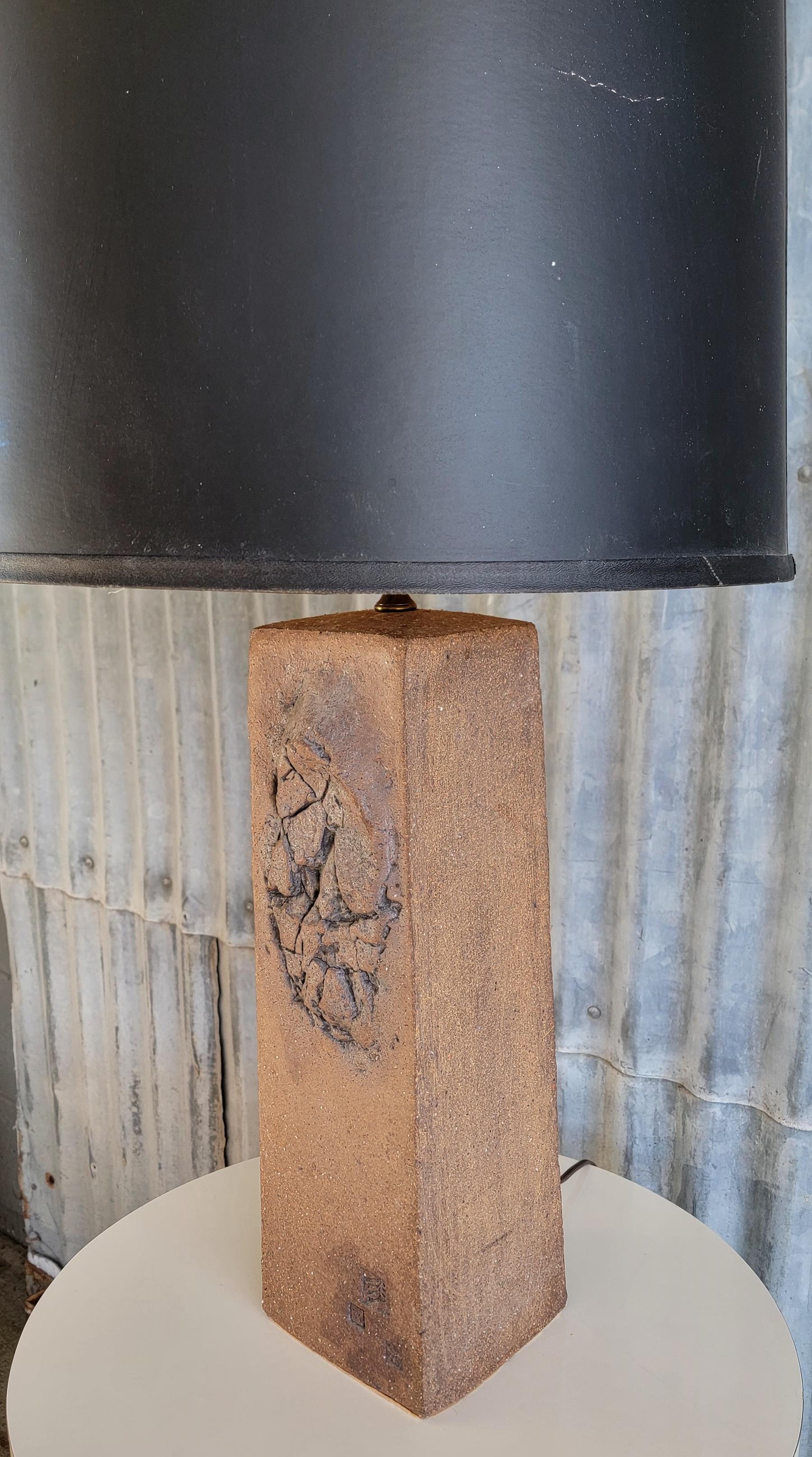 American Brutalist Table Lamp Leonard R. Foss For Sale