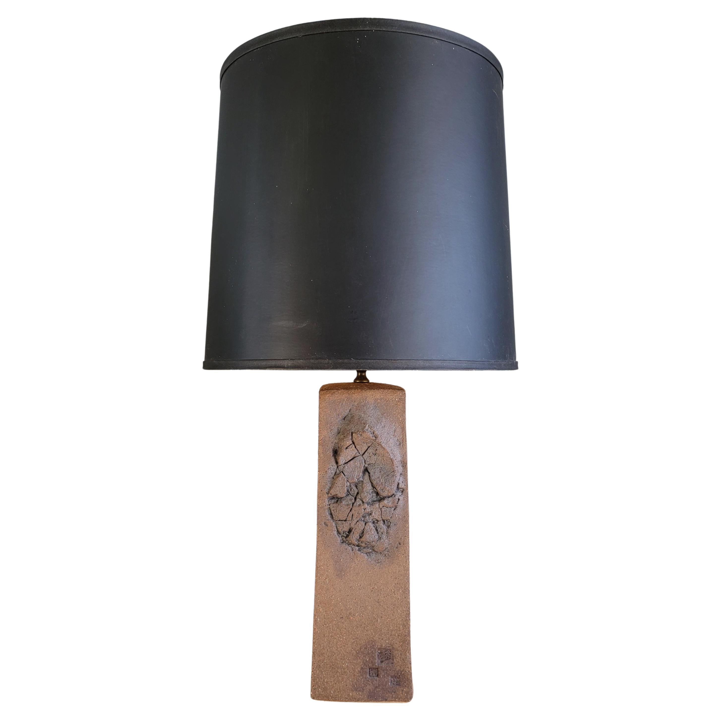 Brutalist Table Lamp Leonard R. Foss For Sale